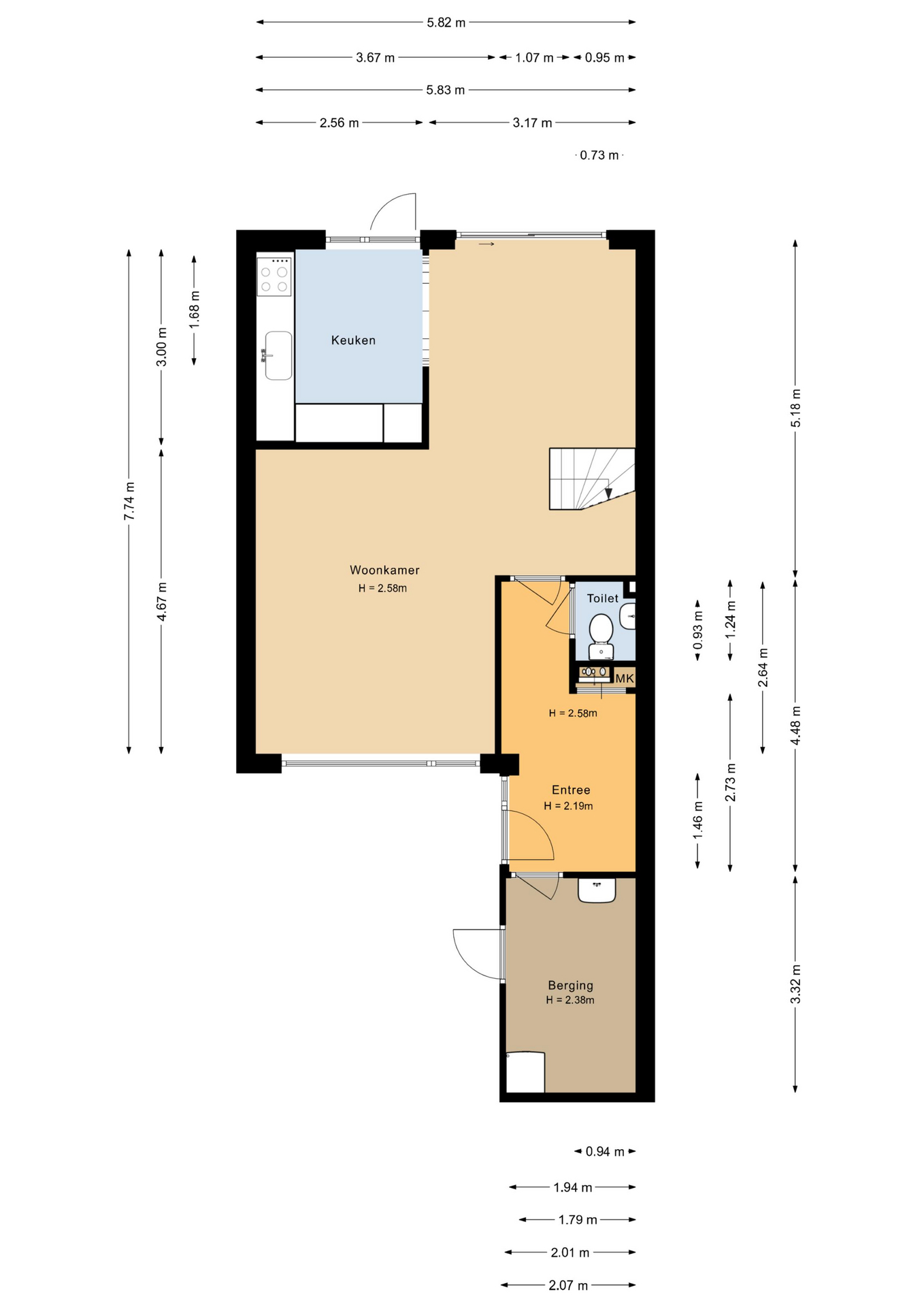 Wijngaard 162 - 8212 CJ - lelystad-plattegrond-1
